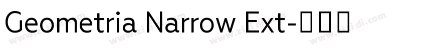 Geometria Narrow Ext字体转换
